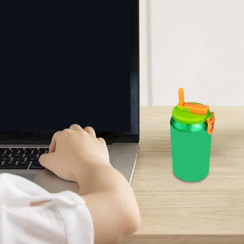 1PCS Soda Can Lid with  Straws Reusable Silicone Lid Cover Portable Canned Beverages Juice Beer Straw Cap for Home Picnic